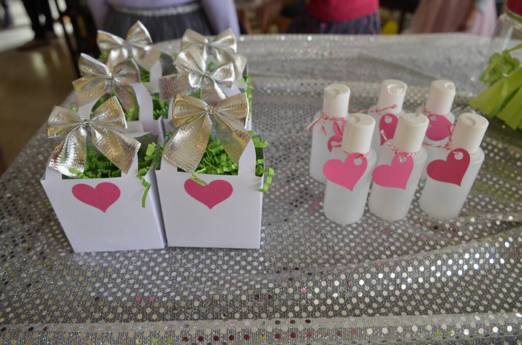 kids spa party favors ideas